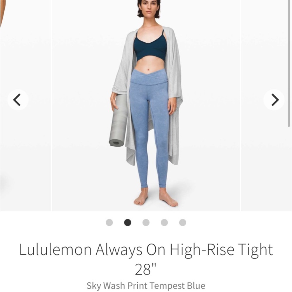NWT lululemon always on tight